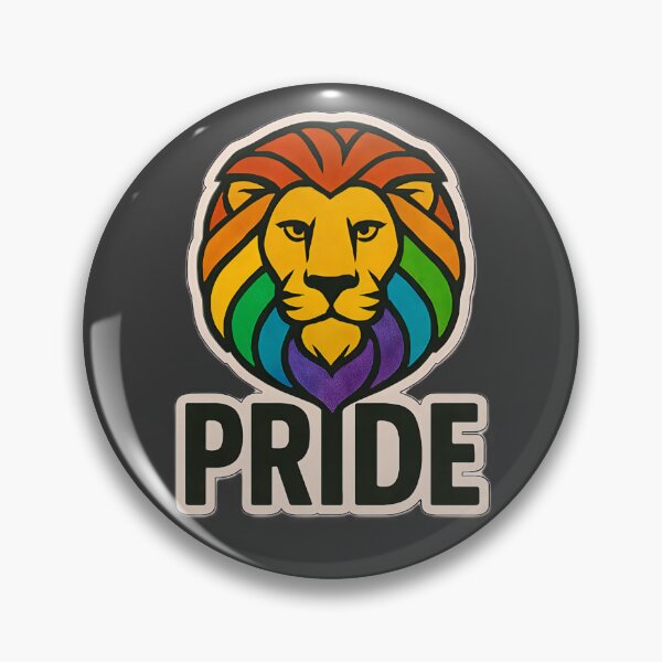Item preview, Rainbow Pride Lion LGBTQ Equality Inclusion Community Artwork designed and sold by PinUpPizzazz.
