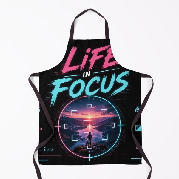 Item preview, Life In Focus Futuristic Neon Photography Sticker designed and sold by Omanut Studio — By Ashwin..