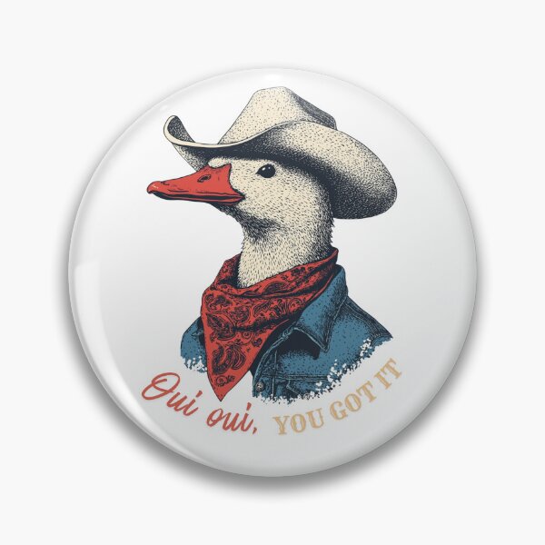 Item preview, Cowboy Duck Oui Oui You Got It Funny Western Positive Vibes Gift designed and sold by DustGoldStudio.