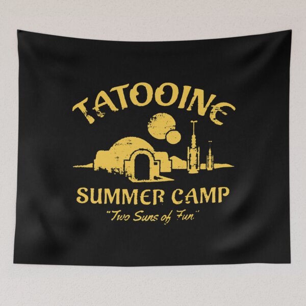 Item preview, Two Suns Desert Camp Retro Sci Fi Summer Design designed and sold by LittleRogerChin.
