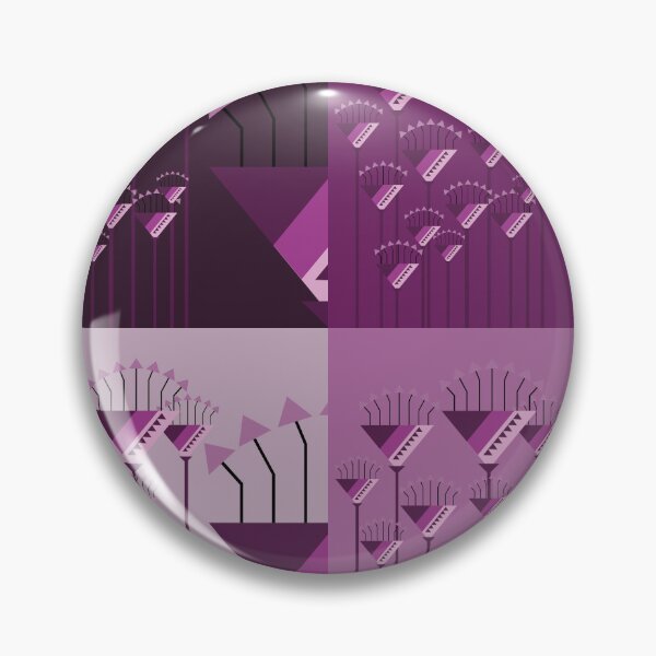 Item preview, Abstract Geometric Floral Pattern in Elegant Purple Hues designed and sold by PowerAntShop.