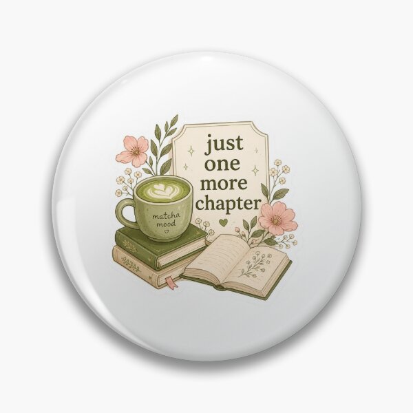 Item preview, Matcha Mood bookish vibe designed and sold by KozyLeaf Studio.
