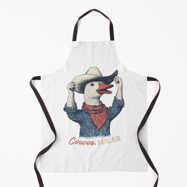 Item preview, Cowboy Duck Coucou Sugar Funny French Western Cute Greeting Gift designed and sold by DustGoldStudio.