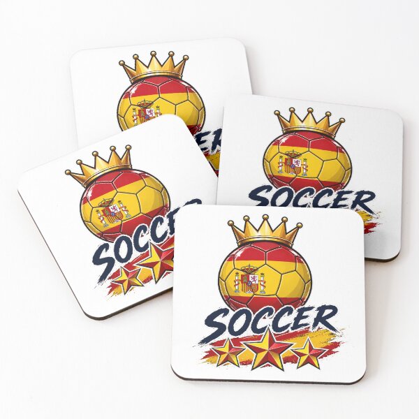 Item preview, Spain Flag Crowned Soccer Ball designed and sold by QuiteOrbit.