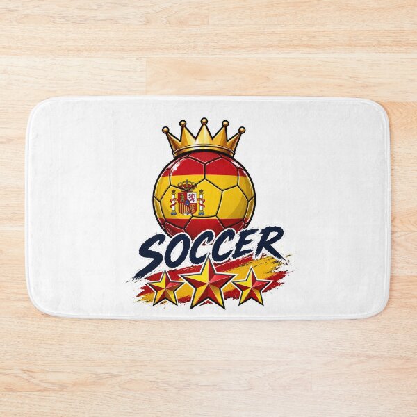 Item preview, Spain Flag Crowned Soccer Ball designed and sold by QuiteOrbit.