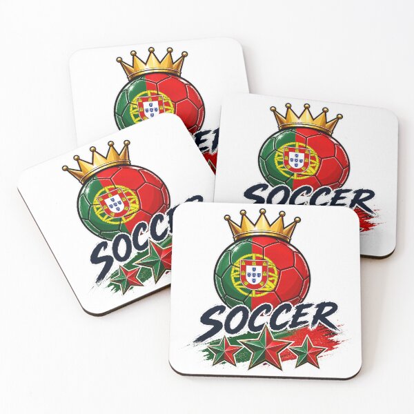 Item preview, Portugal Flag Crowned Soccer Ball designed and sold by QuiteOrbit.