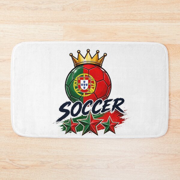 Item preview, Portugal Flag Crowned Soccer Ball designed and sold by QuiteOrbit.