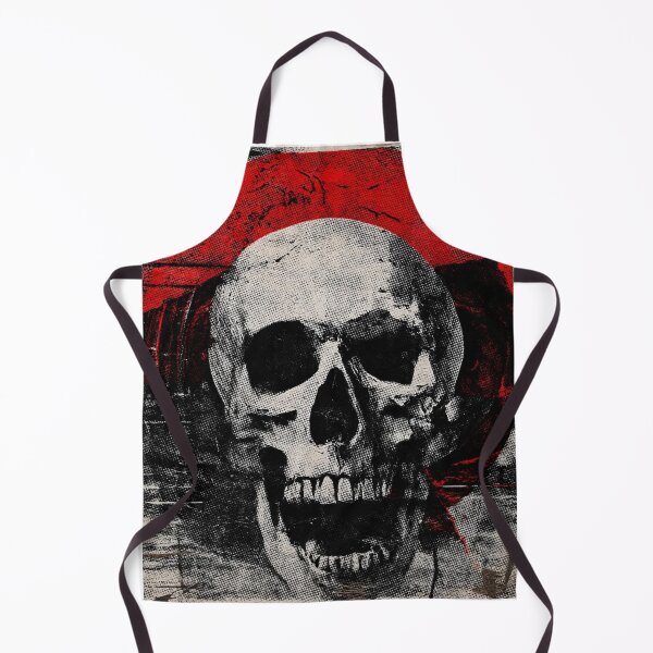 Item preview, Vintage Rock Skull Music Print designed and sold by CosmicRockArt.