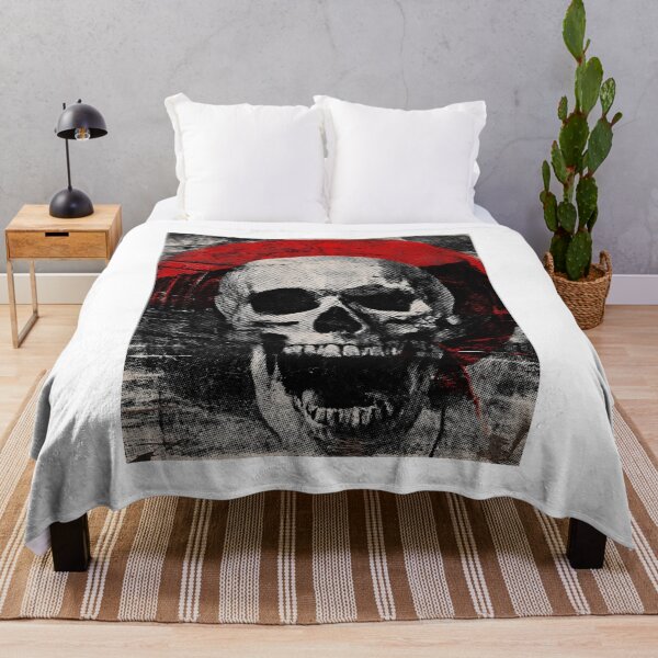 Item preview, Vintage Rock Skull Music Print designed and sold by CosmicRockArt.