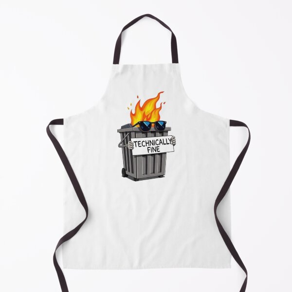 Item preview, Technically Fine Funny Dumpster Fire Meme designed and sold by BeautifulVibe.