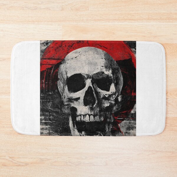 Item preview, Vintage Rock Skull Music Print designed and sold by CosmicRockArt.