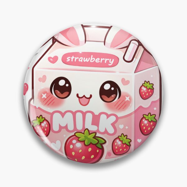 Item preview, Strawberry Milk Bunny Sticker Kawaii Drink Aesthetic for Pink Lovers & Cute Stationery Fans designed and sold by CutePrintCorner.