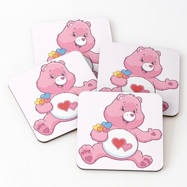 Item preview, Cute Pink Bear with Rainbow Flower Illustration designed and sold by BrynjáShop.