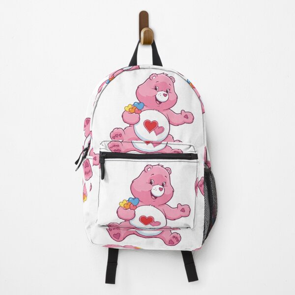 Item preview, Cute Pink Bear with Rainbow Flower Illustration designed and sold by BrynjáShop.