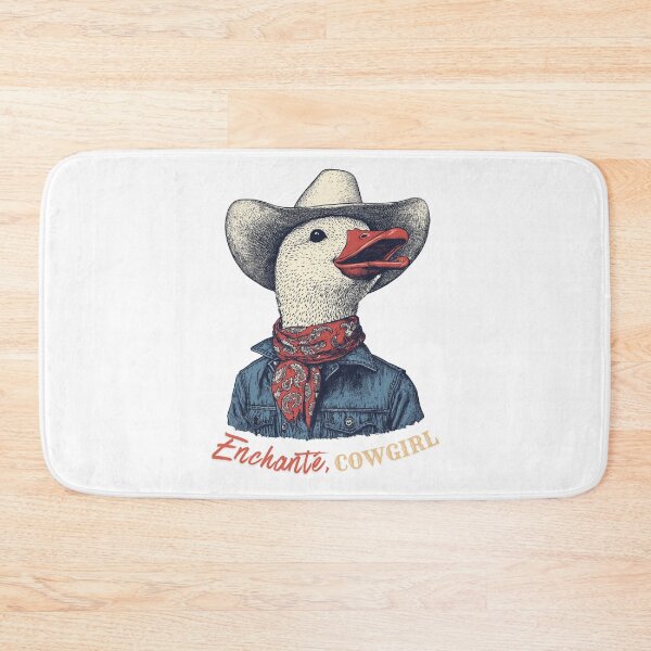 Item preview, Cowboy Duck Enchante Cowgirl Funny French Western Charming Gift designed and sold by DustGoldStudio.
