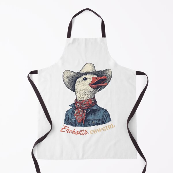 Item preview, Cowboy Duck Enchante Cowgirl Funny French Western Charming Gift designed and sold by DustGoldStudio.