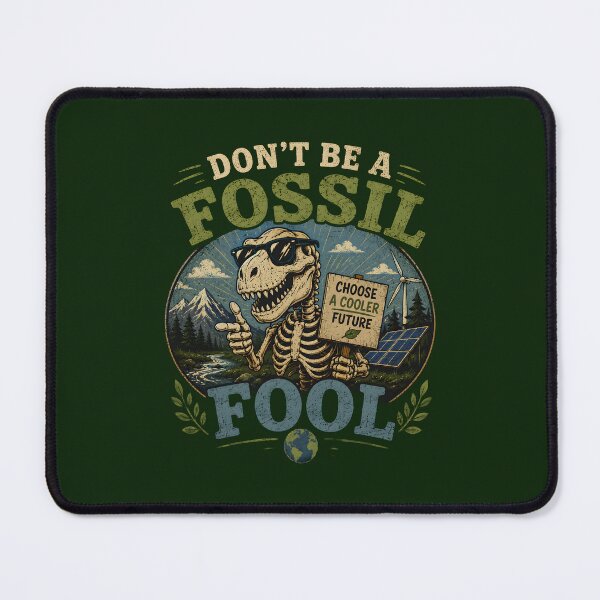 Item preview, Don't Be A Fossil Fool designed and sold by Stylishly Eco.