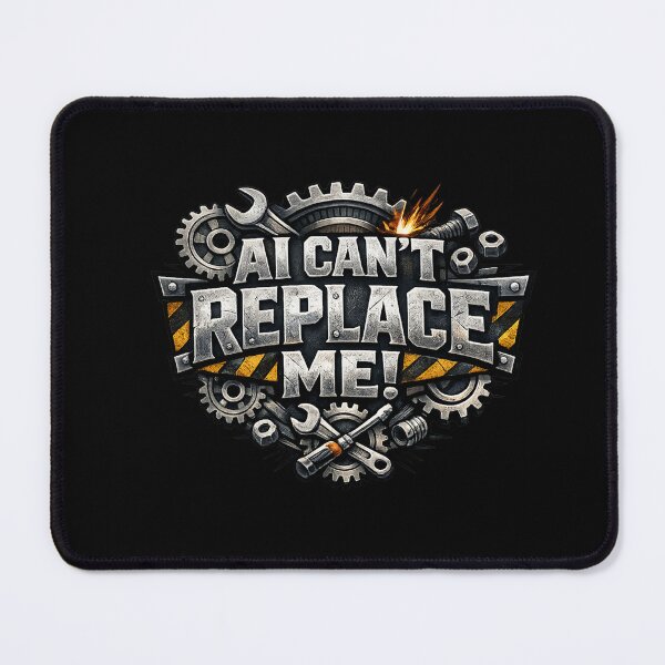 Item preview, AI Can't Replace Me – Bold Typography Design designed and sold by Threadnovax.