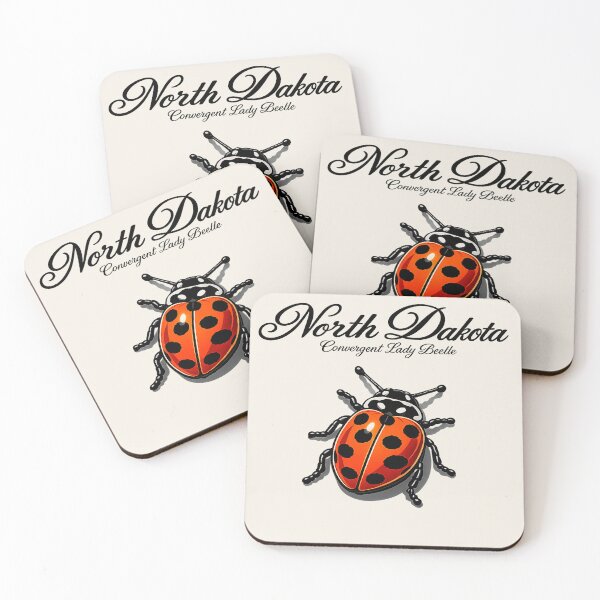 Item preview, North Dakota Convergent Lady Beetle Retro State Insect designed and sold by The-Drip-Studio.