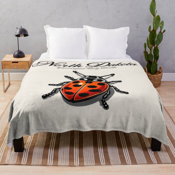 Item preview, North Dakota Convergent Lady Beetle Retro State Insect designed and sold by The-Drip-Studio.