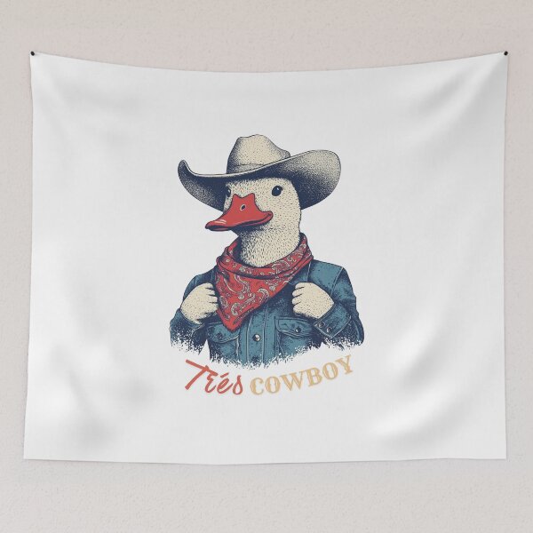 Item preview, Cowboy Duck Tres Cowboy Funny French Western Proud Country Gift designed and sold by DustGoldStudio.
