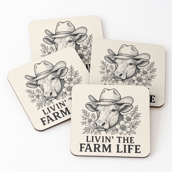 Item preview, Livin’ The Farm Life Shirt | Rustic Farmhouse Country Tee | Cottagecore Rural Living Design designed and sold by Little Foot Farm Merch Shop.