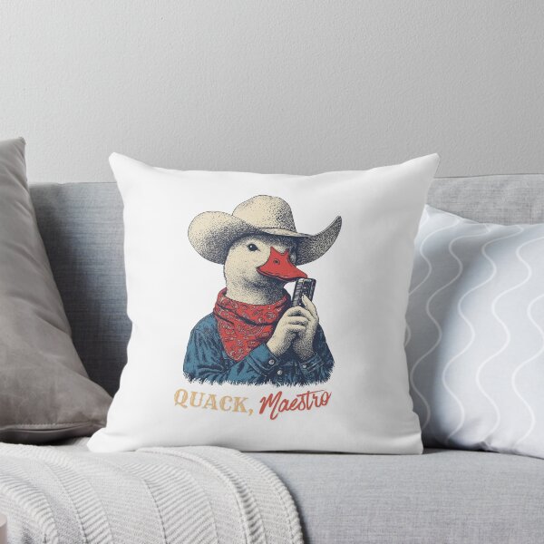 Item preview, Cowboy Duck Quack Maestro Funny Western Harmonica Music Lover Gift designed and sold by DustGoldStudio.
