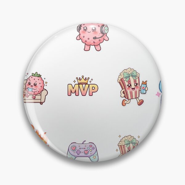 Item preview, Cute Gaming Popcorn and Strawberry Sticker Pack designed and sold by YunsCozyCorner.
