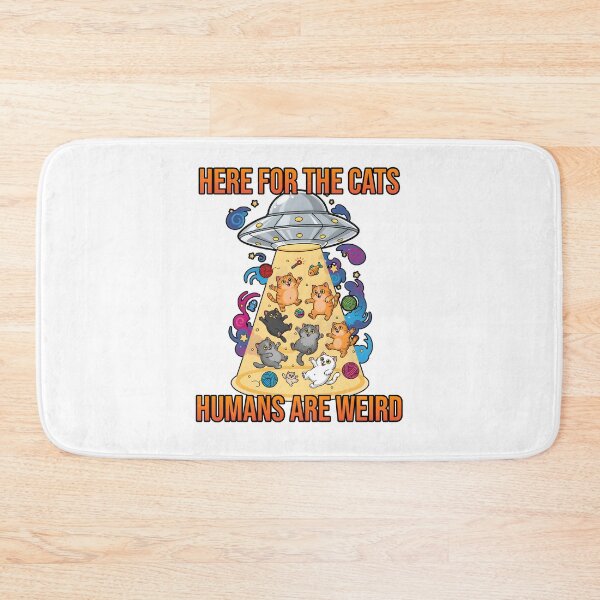 Item preview, Here for The Cats Humans are Weird Cute UFO Flying Saucers designed and sold by at85productions.