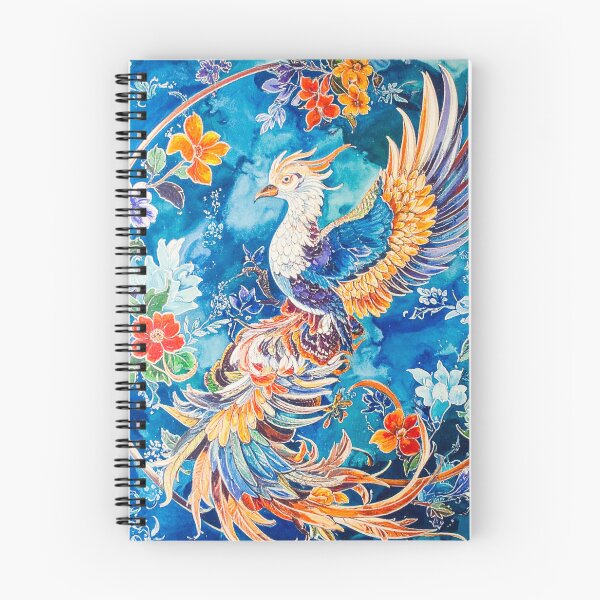 Item preview, Phoenix Batik in Blue, Green, and Gold designed and sold by thelivingrp.