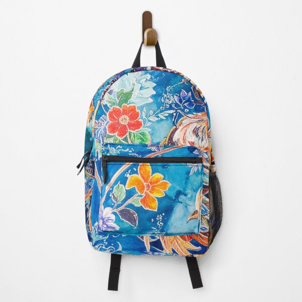 Item preview, Phoenix Batik in Blue, Green, and Gold designed and sold by thelivingrp.
