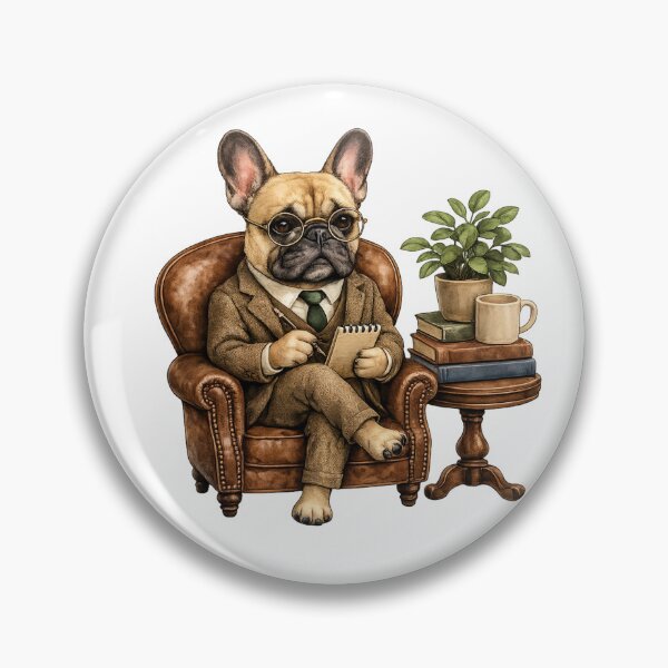 Item preview, French Bulldog Therapist: Funny Dog Profession Watercolor Gift designed and sold by TheAngelHeart.