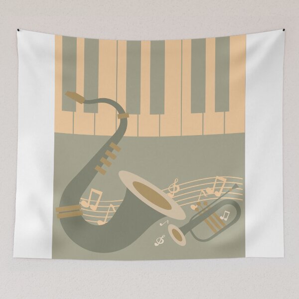 Item preview,  Jazz Saxophone Piano Print designed and sold by Studio pod Burom.