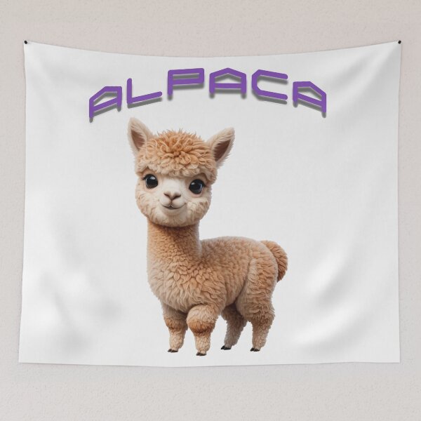 Item preview, Cute Friendly Alpaca Baby designed and sold by JocartyGifts.