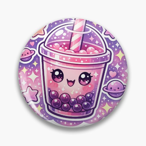 Item preview, Boba Tea Sticker Kawaii Space Aesthetic for Bubble Tea Lovers & Cute Collectors designed and sold by CutePrintCorner.