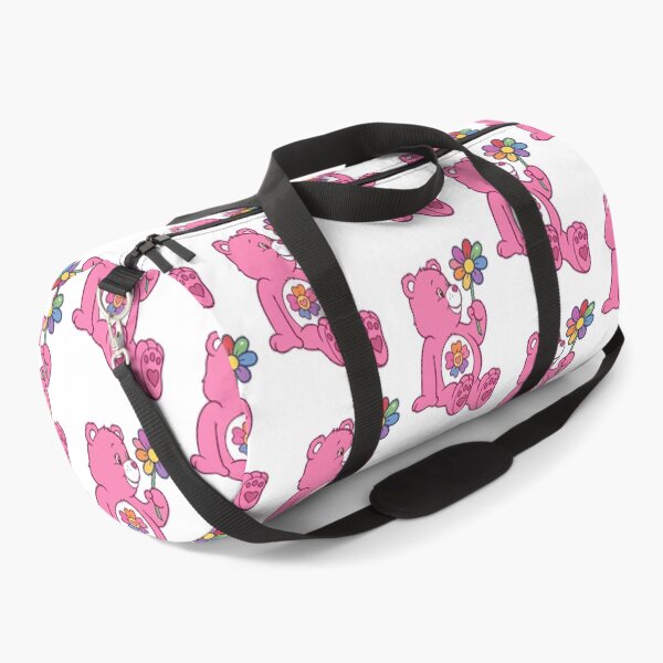 Item preview, Cute Pink Bear with Rainbow Flower Illustration designed and sold by dyrestald.