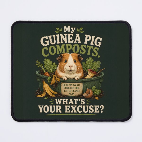 Item preview, My Guinea Pig Composts - What's Your Excuse? designed and sold by Stylishly Eco.