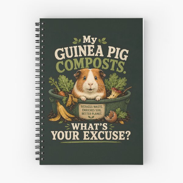 Item preview, My Guinea Pig Composts - What's Your Excuse? designed and sold by Stylishly Eco.