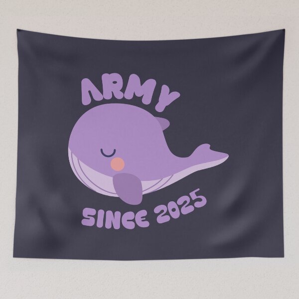 Item preview, BTS army since 2025 whale designed and sold by Morcawork.