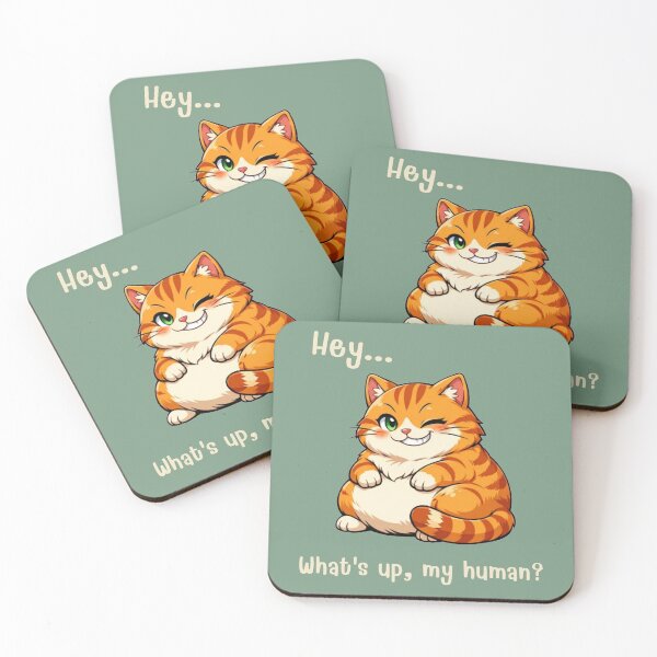 Item preview, Salmon the Cute Winking Orange Cat designed and sold by ChaemmRichStudio.