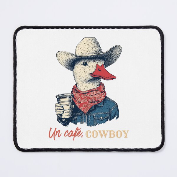 Item preview, Cowboy Duck Un Cafe Funny French Western Coffee Lover Gift designed and sold by DustGoldStudio.
