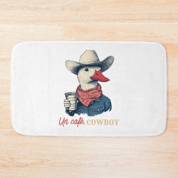Item preview, Cowboy Duck Un Cafe Funny French Western Coffee Lover Gift designed and sold by DustGoldStudio.