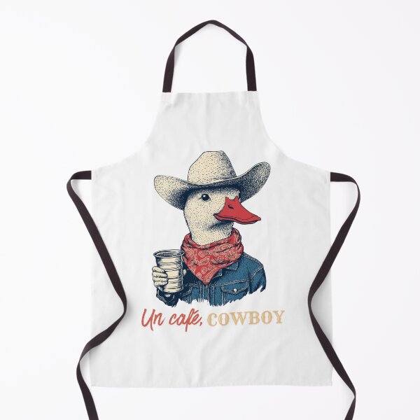 Item preview, Cowboy Duck Un Cafe Funny French Western Coffee Lover Gift designed and sold by DustGoldStudio.