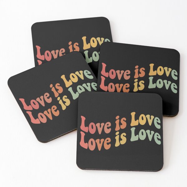 Item preview, Love Is Love Retro Pride Typography LGBTQ+ Equality Design designed and sold by Fangtasia77.