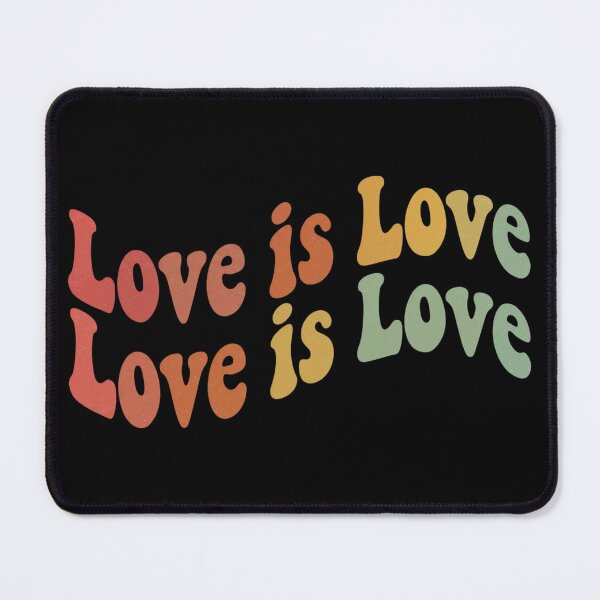 Item preview, Love Is Love Retro Pride Typography LGBTQ+ Equality Design designed and sold by Fangtasia77.