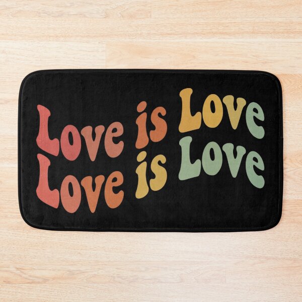 Item preview, Love Is Love Retro Pride Typography LGBTQ+ Equality Design designed and sold by Fangtasia77.