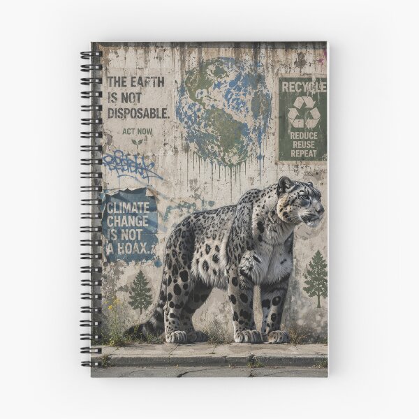 Item preview, Snow Leopard in the City Collage designed and sold by thelivingrp.
