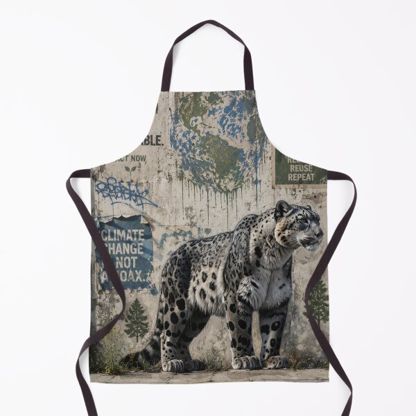 Item preview, Snow Leopard in the City Collage designed and sold by thelivingrp.