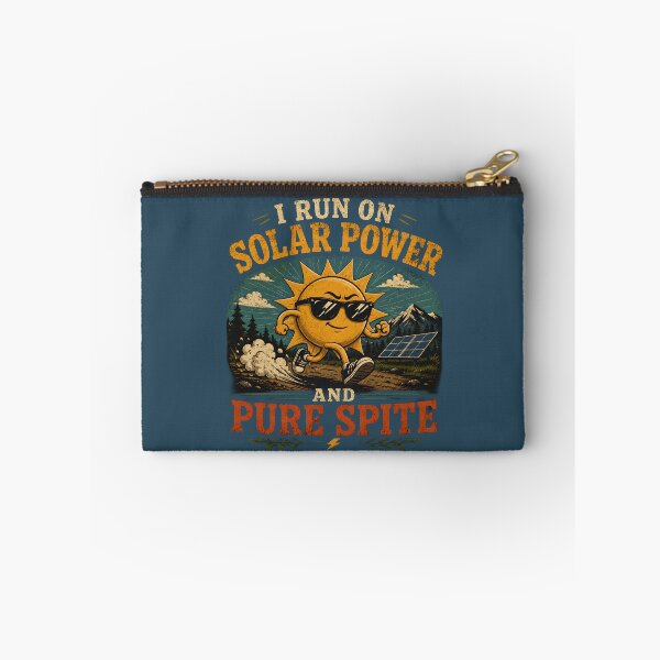 Item preview, I Run On Solar Power and Pure Spite designed and sold by Stylishly Eco.