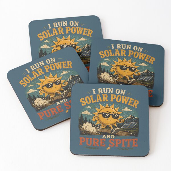 Item preview, I Run On Solar Power and Pure Spite designed and sold by Stylishly Eco.